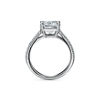 Tiffany Novo&reg;:Princess-cut Engagement Ring with a Pav&eacute;-set Diamond Band in Platinum image number 5