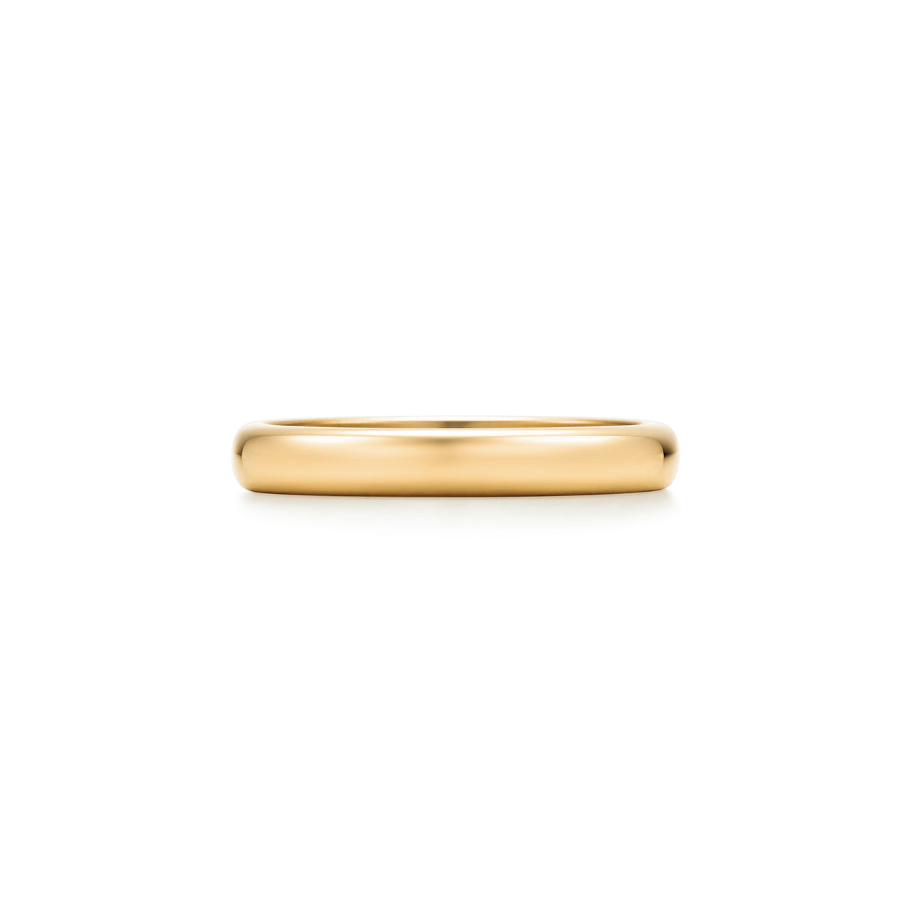 Wedding Band Ring in Yellow Gold, 3 mm Wide