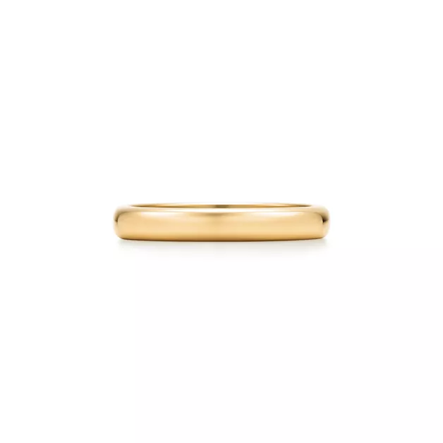 Tiffany Forever:Wedding Band Ring in Yellow Gold, 3 mm Wide image number 0