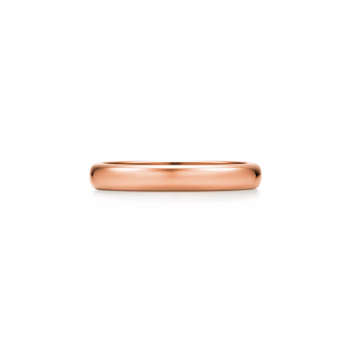 Fede nuziale in oro rosa, altezza 3&nbsp;mm