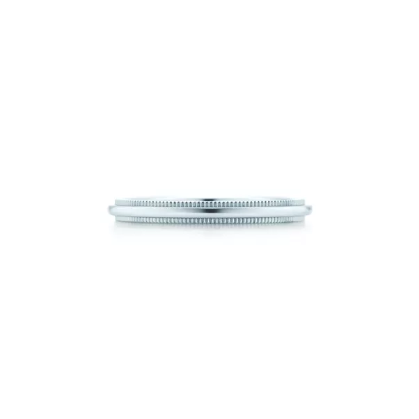 Milgrain-Ehering in Platin, 2 mm breit