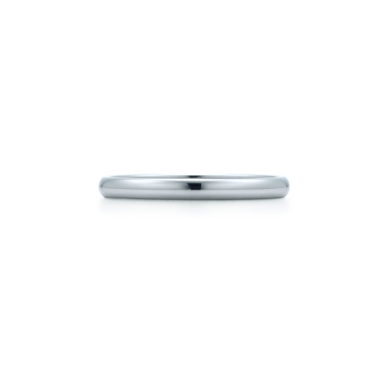 Wedding Band Ring in Platinum, 2 mm Wide