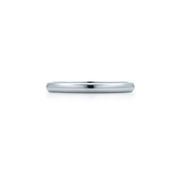 Wedding Band Ring in Platinum, 2 mm Wide