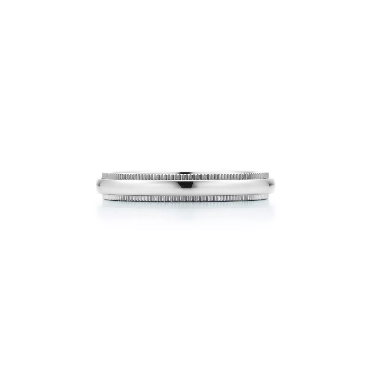Milgrain Band Ring in Platinum, 3 mm Wide
