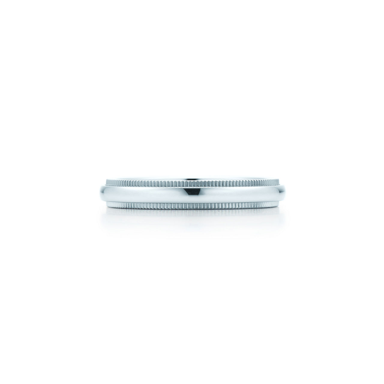 Alianza de milgrain en platino, 3 mm de ancho