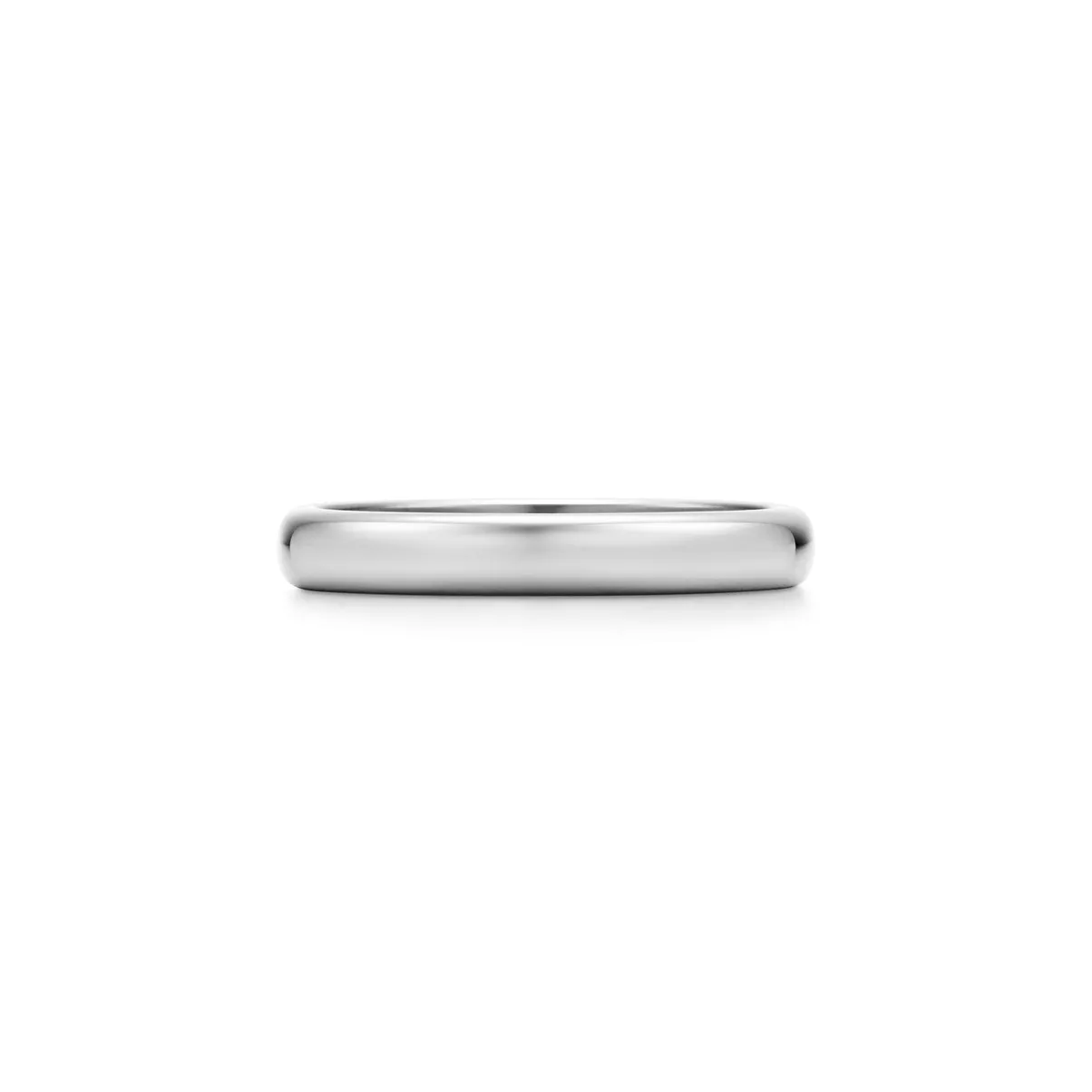 Wedding Band Ring in Platinum, 3 mm Wide