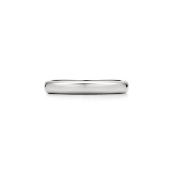 Tiffany Forever:Wedding Band Ring in Platinum, 3 mm Wide