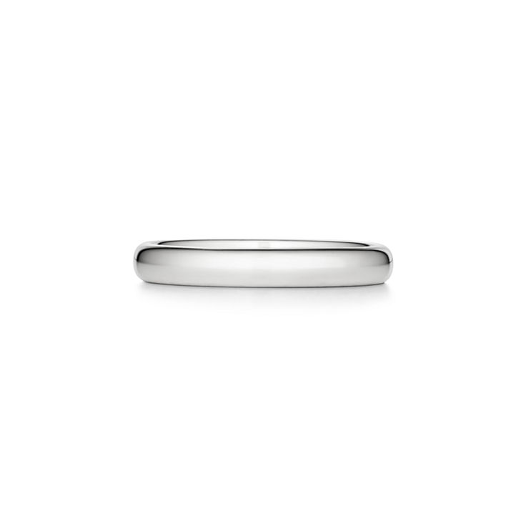 Tiffany Forever:Wedding Band Ring in Platinum, 3 mm Wide image number 5