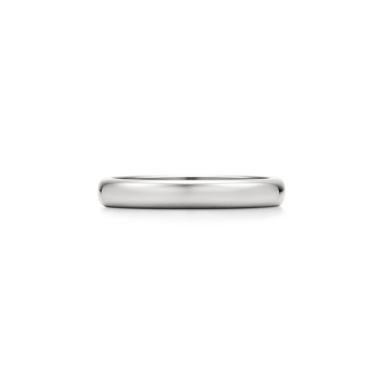 Tiffany Forever:Wedding Band Ring in Platinum, 3 mm Wide image number 0