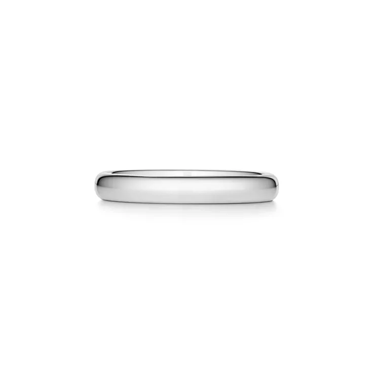 Tiffany Forever:Wedding Band Ring in Platinum, 3 mm Wide, 5