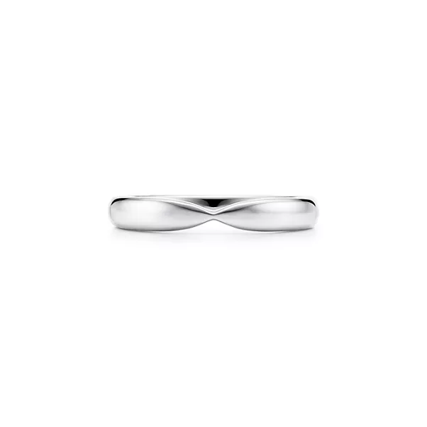 Alliance en platine 950 millièmes. 3 mm.