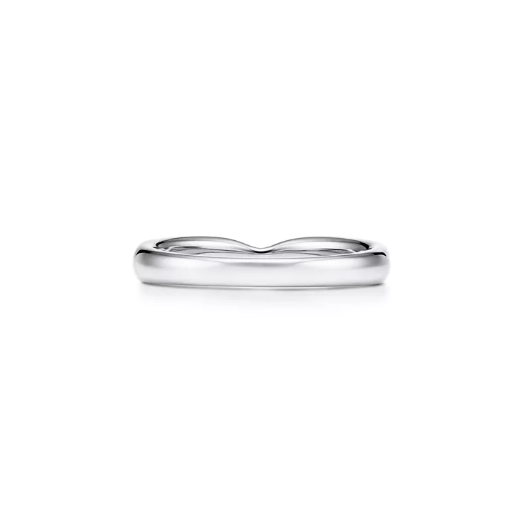 Tiffany Harmony®:Alianza de boda en platino, 3 mm, 4