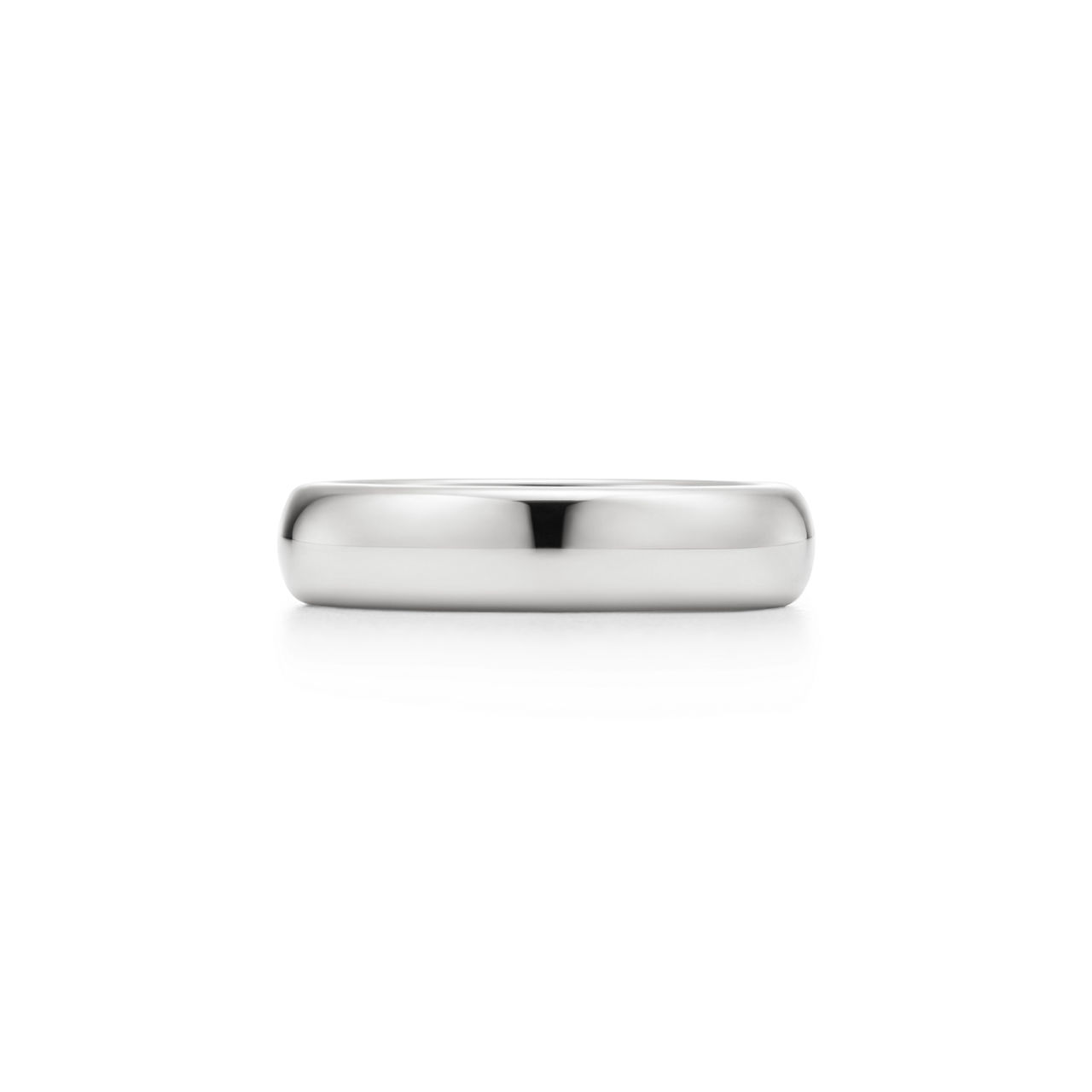 Alianza de boda en platino, 4,5 mm de ancho