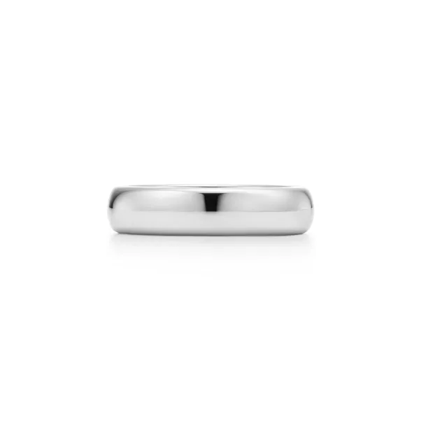 Wedding Band Ring in Platinum, 4.5 mm Wide