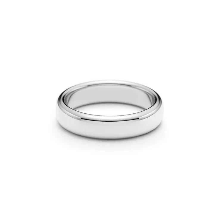 Tiffany Forever:Wedding Band Ring in Platinum, 4.5 mm Wide, 6