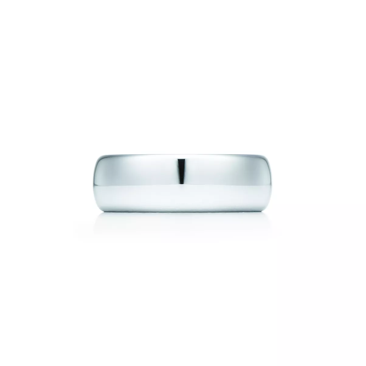 Wedding Band Ring in Platinum, 6 mm Wide