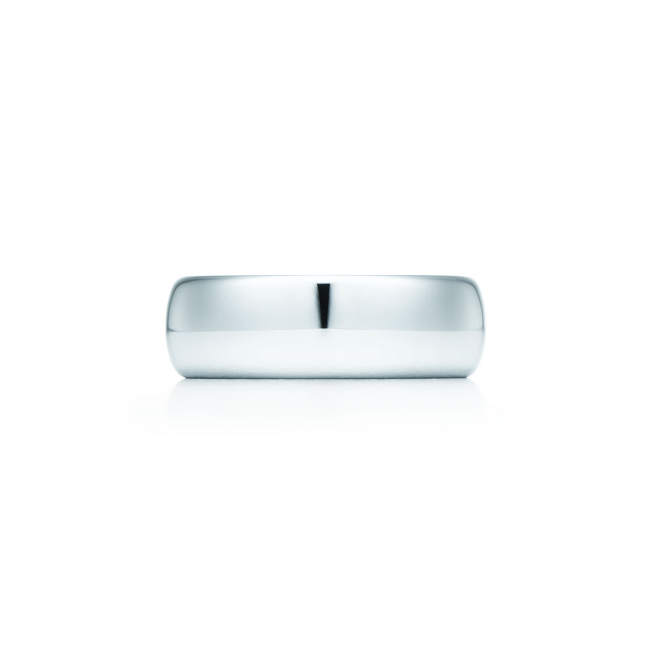 Alianza de boda en platino, 6 mm de ancho