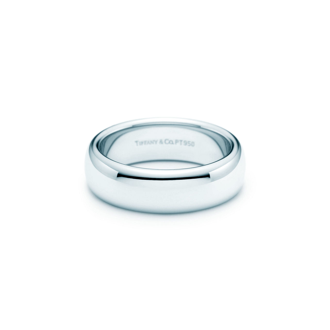 Tiffany Forever:Wedding Band Ring in Platinum, 6 mm Wide image number 0