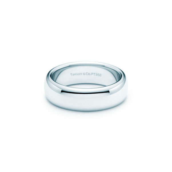 Tiffany Forever:Ehering in Platin, 6 mm breit