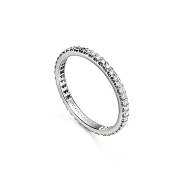 Tiffany Soleste®:Full Eternity Ring in Platinum with Diamonds, 3