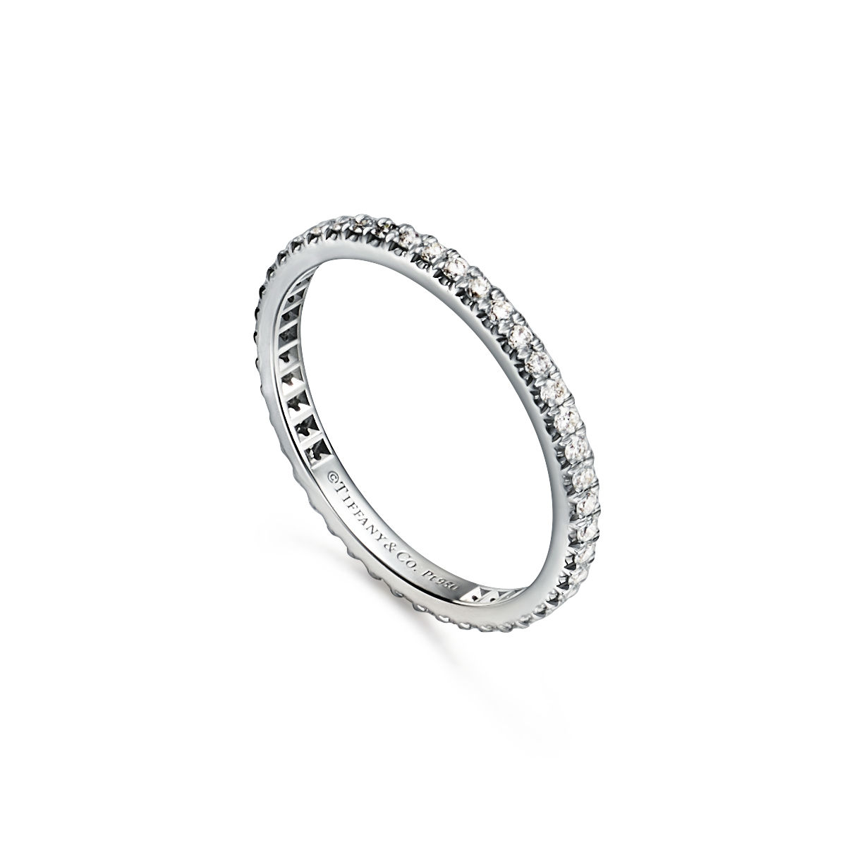 Tiffany Soleste:Full Eternity Ring in Platinum with Diamonds image number 3