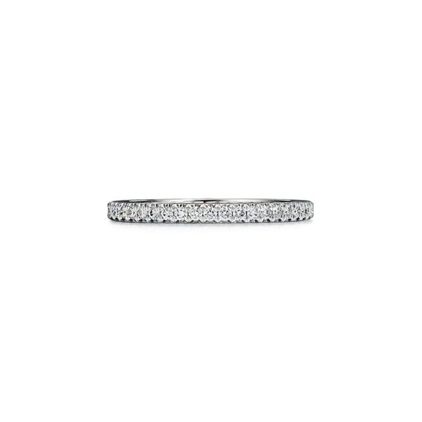 Tiffany Soleste:Geschlossener Eternity Ring in Platin mit Diamanten