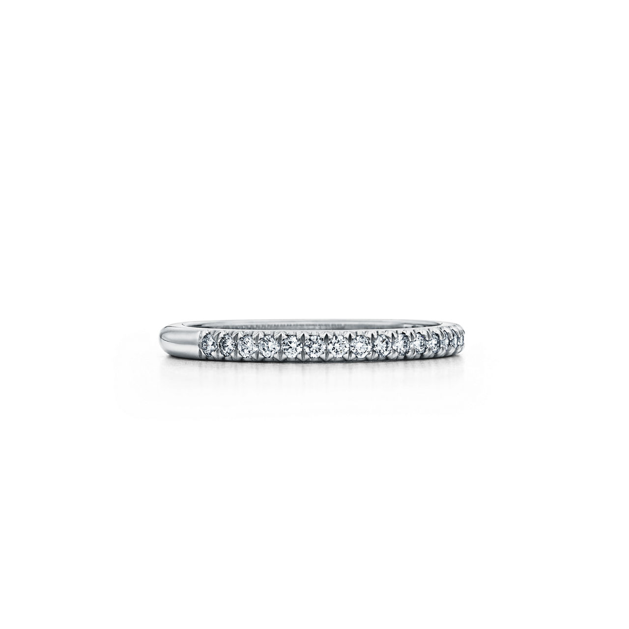 Half Eternity Ring in Platinum with Diamonds