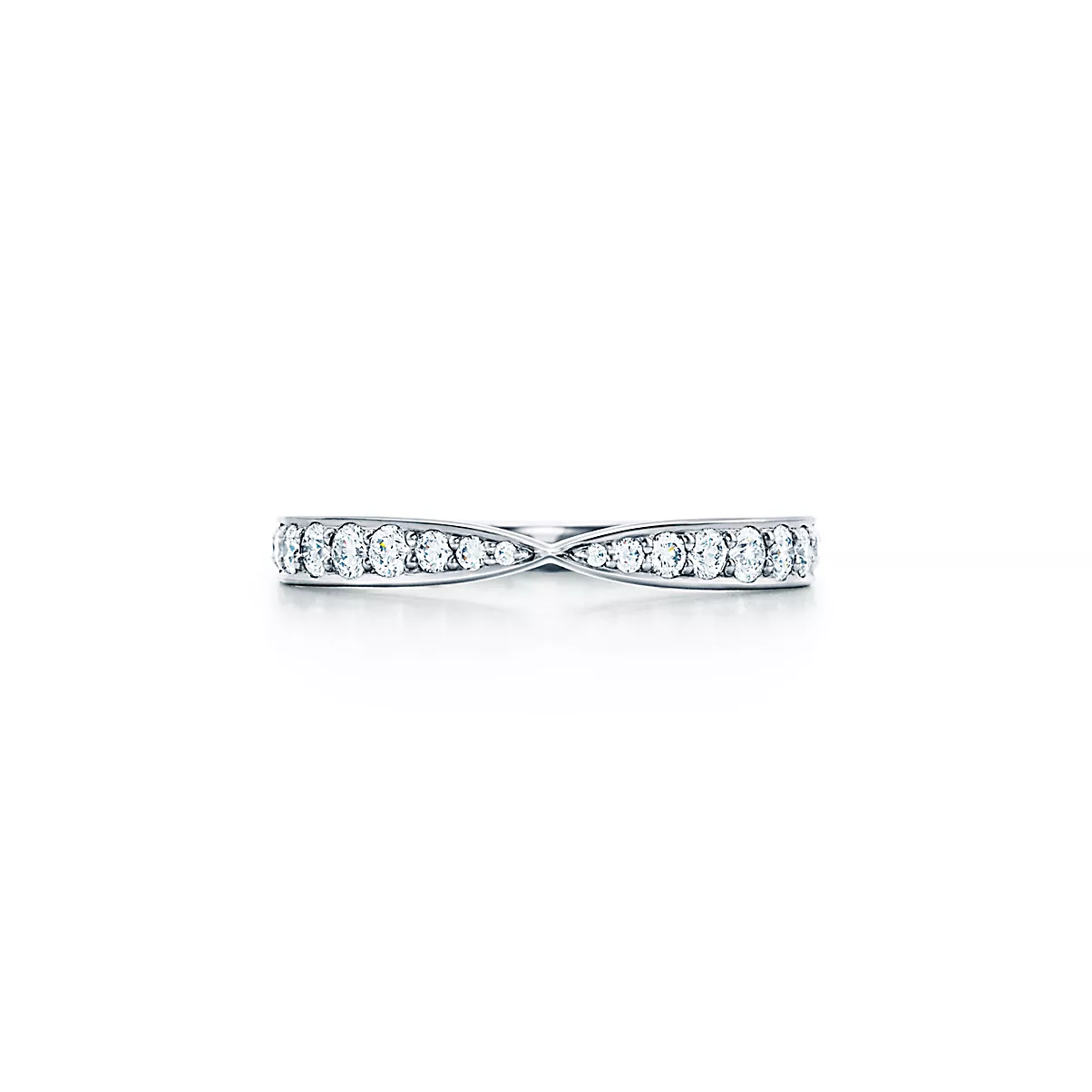 Tiffany Harmony Ring 플래티늄 라운드 브릴리언트 다이아몬드
