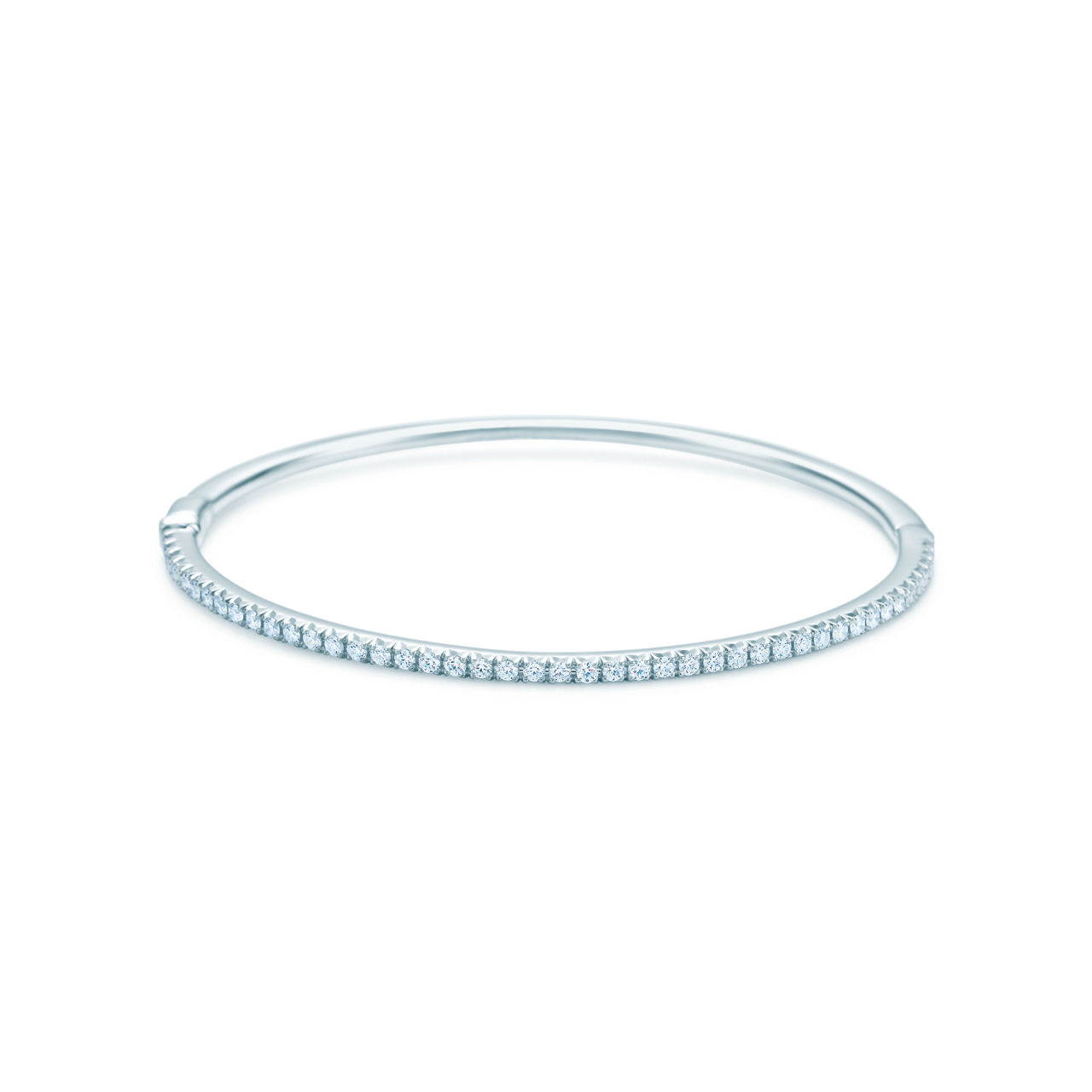 Bracciale Rigido A Cerniera Sottile Signature In Smalto