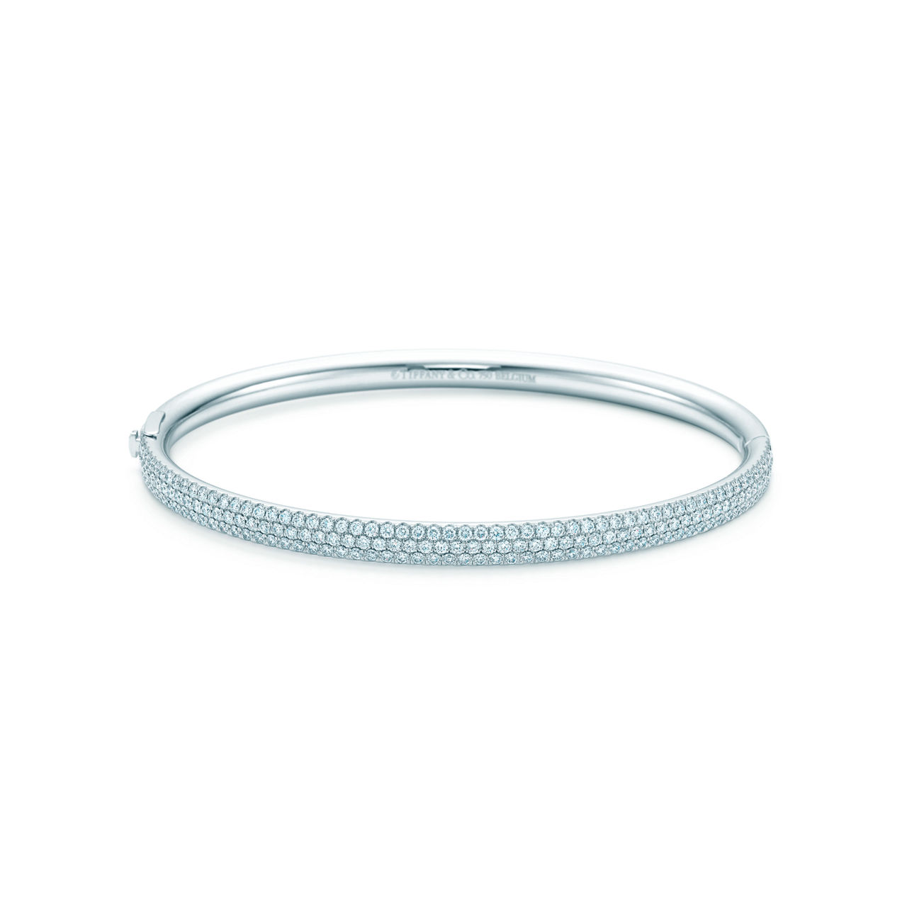 Tiffany Metro:Three-row Hinged Bangle  image number 0