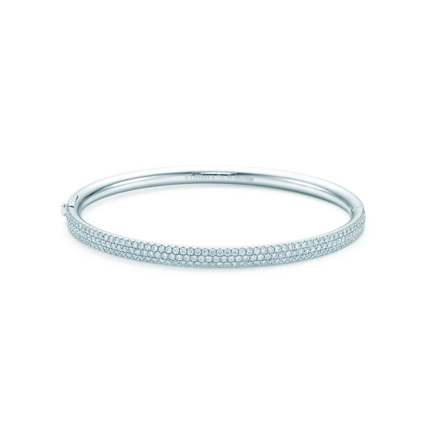 Tiffany Metro:Three-row Hinged Bangle 