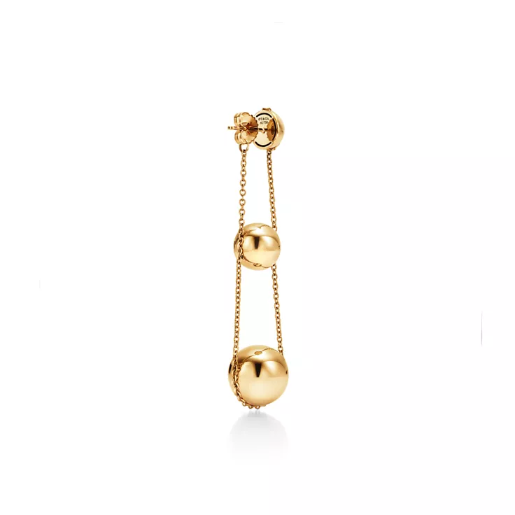 Tiffany HardWear:Triple Drop Earrings in Yellow Gold, 4