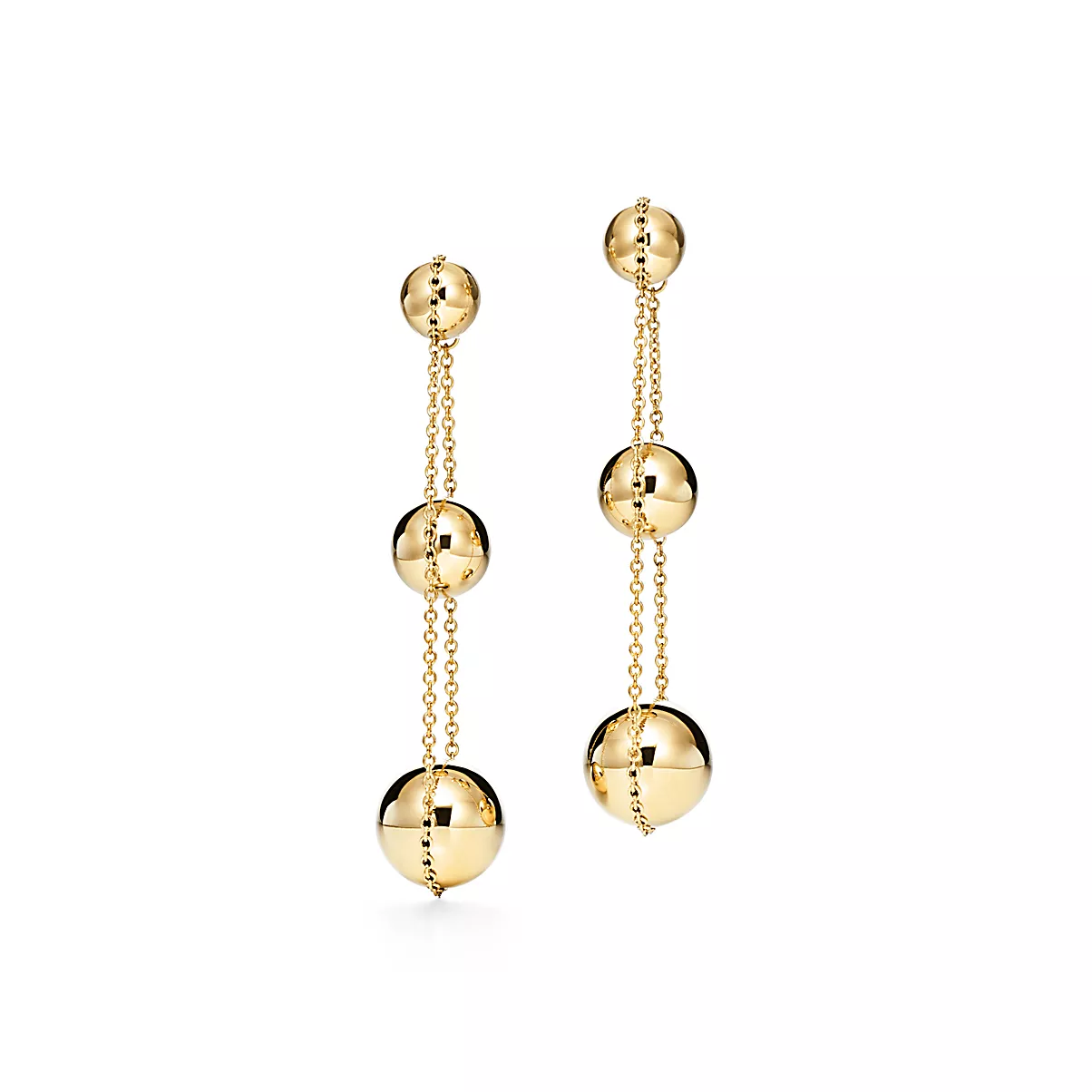 Tiffany HardWear Earrings 18K 옐로우 골드 No Gemstone One Scale
