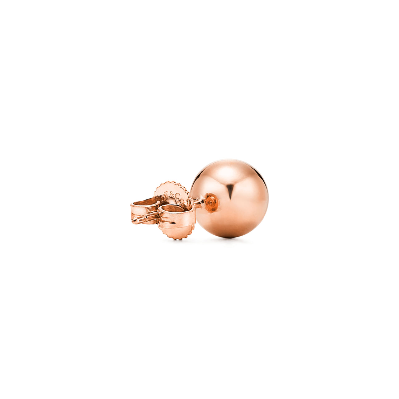 Tiffany HardWear:Kugelohrringe in Roségold, 8 mm Bildnummer 3