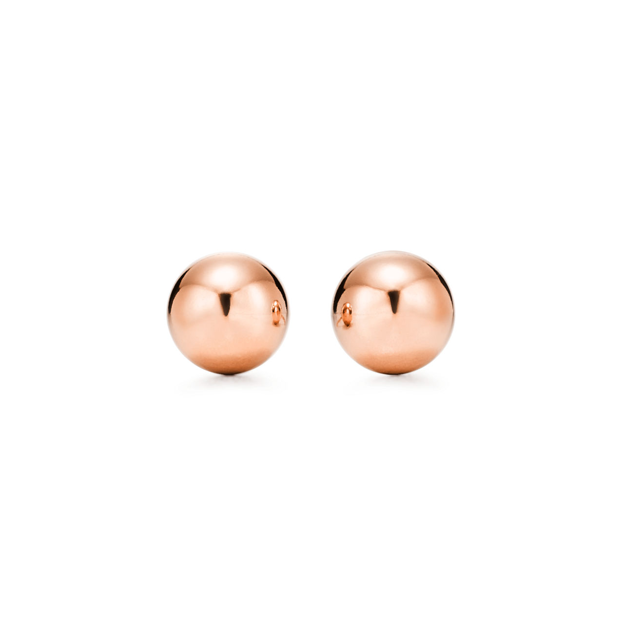 Tiffany HardWear:Ball Earrings in Rose Gold, 8 mm image number 0