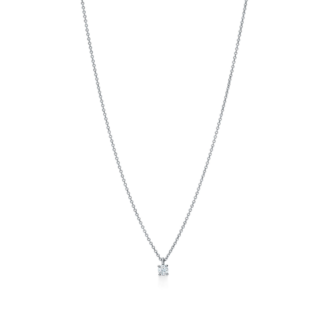 Tiffany Solitaire:Diamond Pendant image number 0