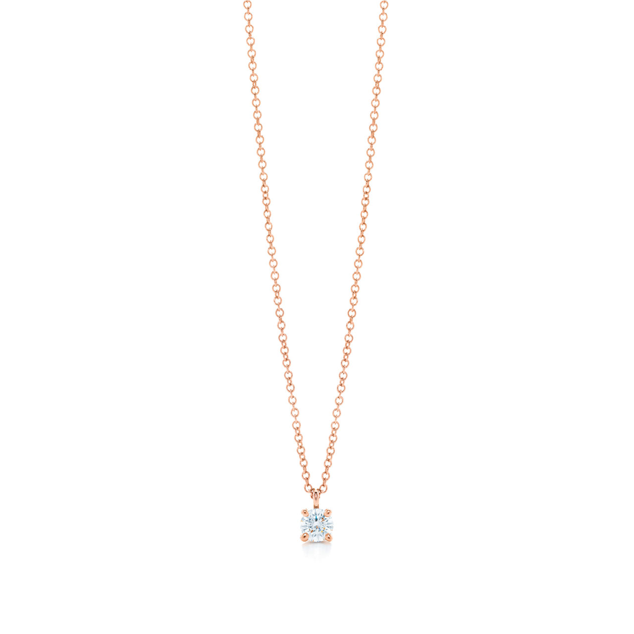 Tiffany Solitaire:Diamond Pendant  image number 0