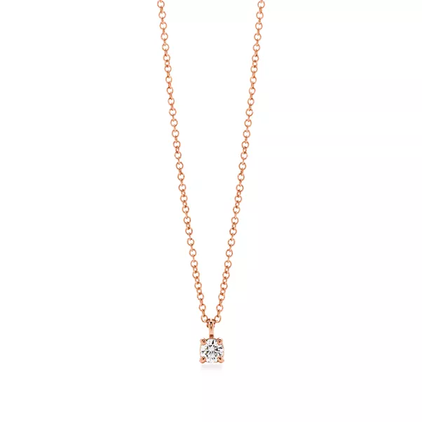 Diamond Pendant in Rose Gold