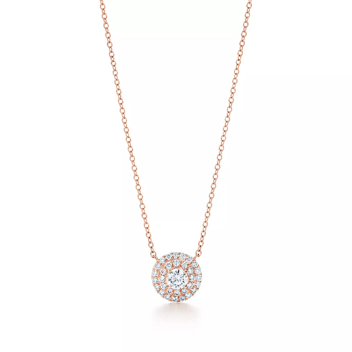 Pendant in Rose Gold with Diamonds