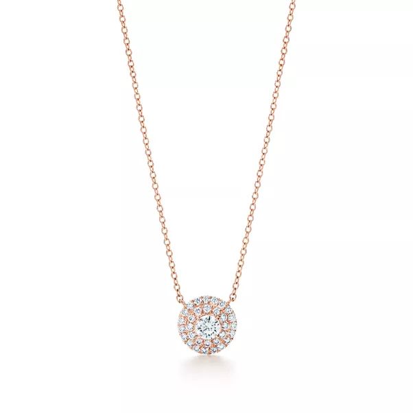 Pendant in Rose Gold with Diamonds