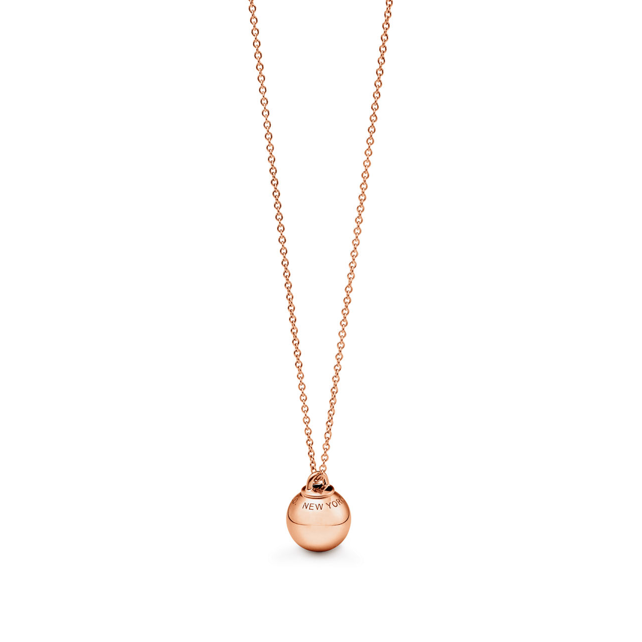 Tiffany HardWear:Ball Pendant in Rose Gold, 12.75 mm image number 2