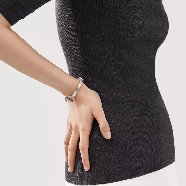 Tiffany T:Square Bracelet in White Gold, 1