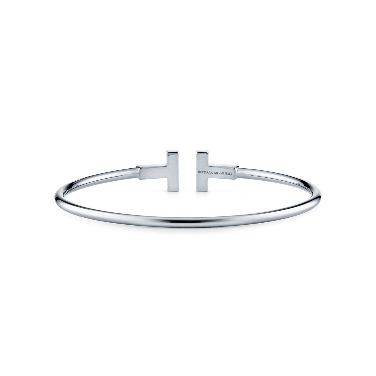 Tiffany T:Wire Bracelet in White Gold image number 3