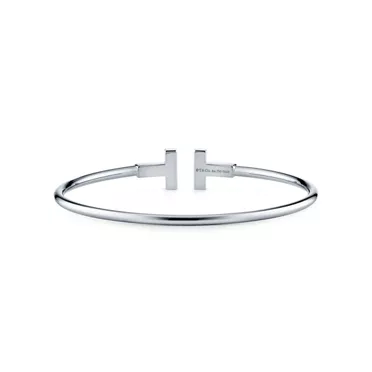 Tiffany T:Wire Bracelet in White Gold, 3