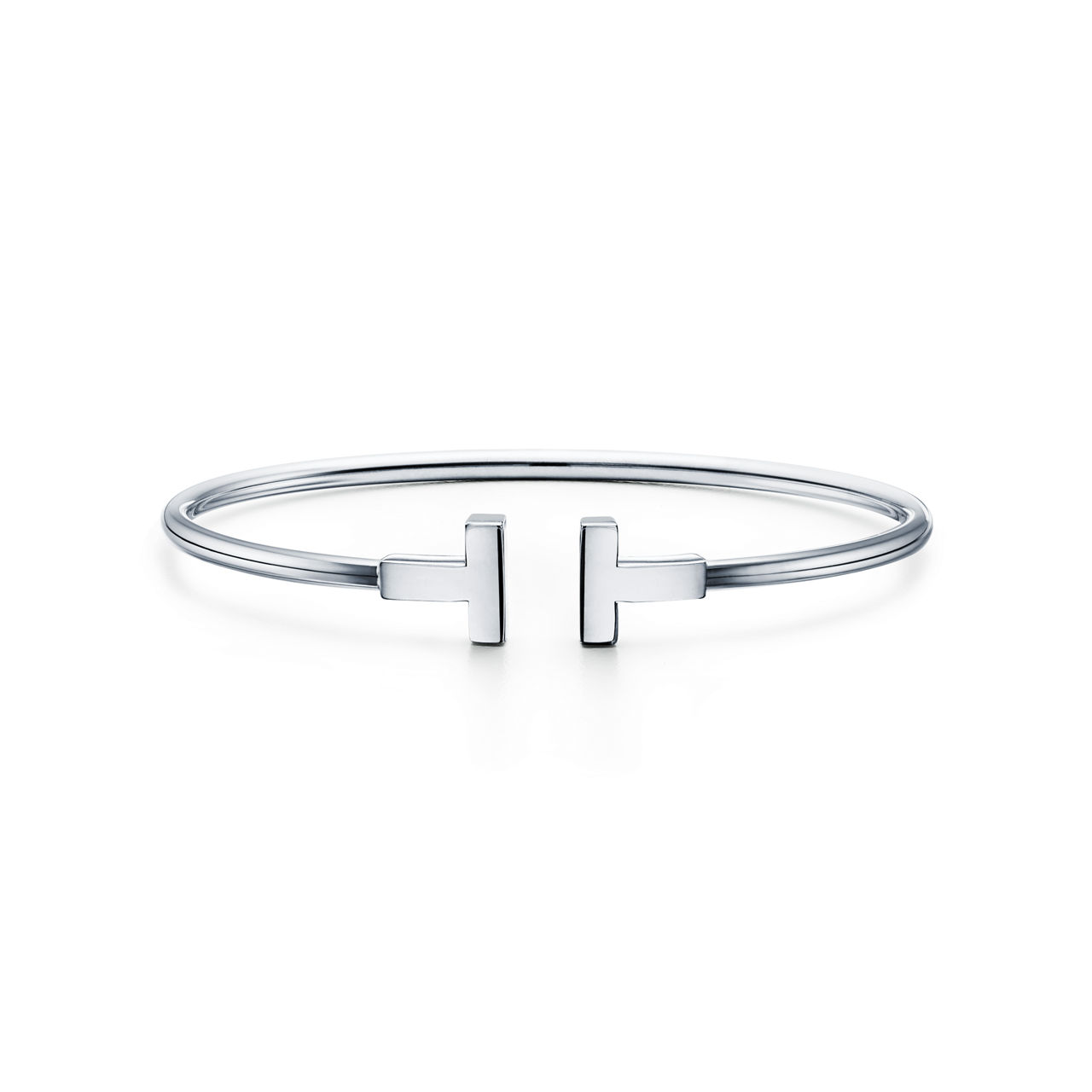 Tiffany T:Wire Bracelet in White Gold image number 0