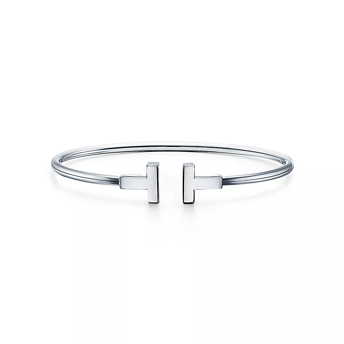Tiffany T Bracelet 18K 화이트 골드 No Gemstone 18K/WHT