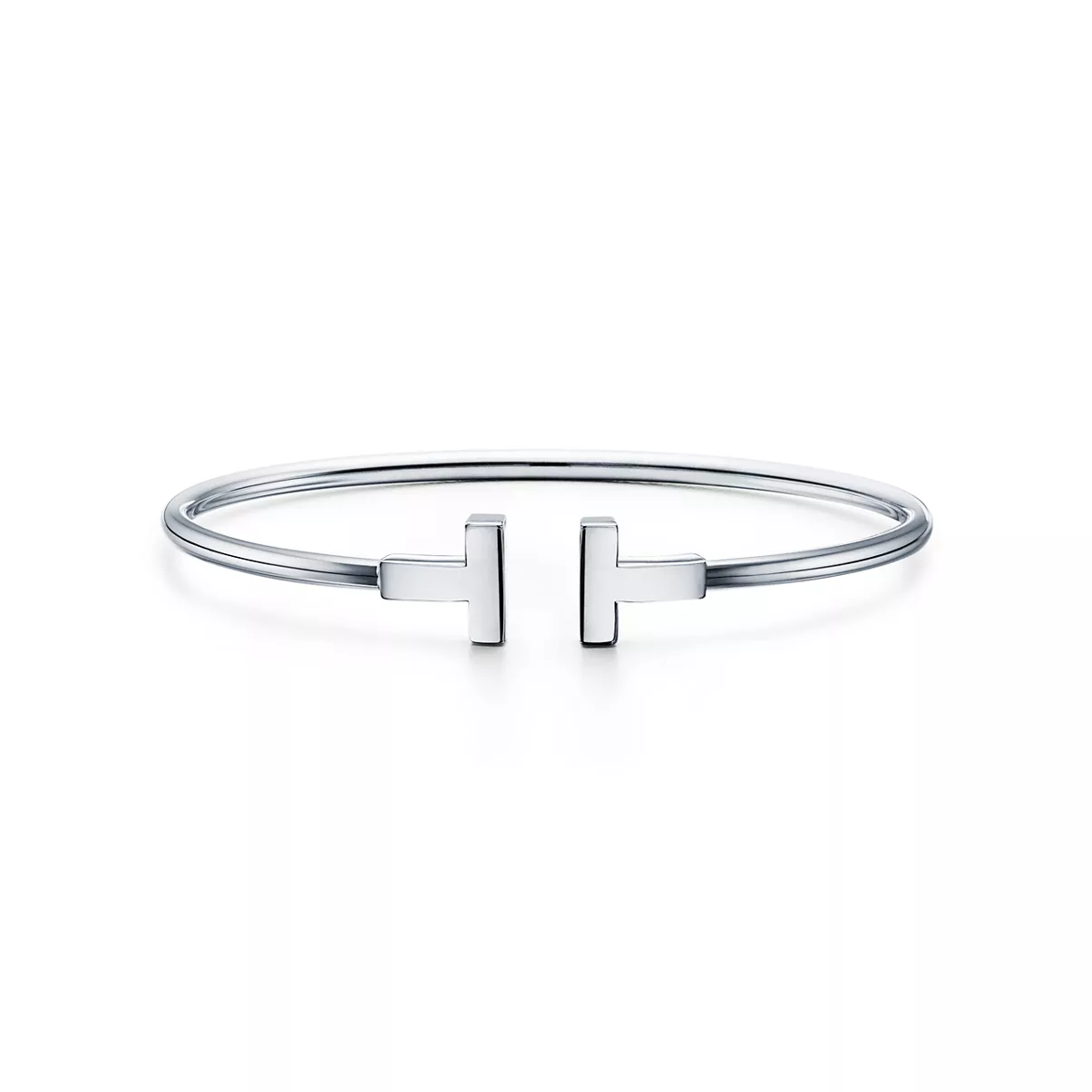 Wire Bracelet in White Gold