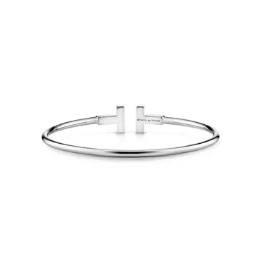 Tiffany T:Wire Bracelet in White Gold, 3