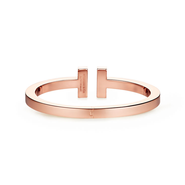 Tiffany T:Square Bracelet in Rose Gold image number 4