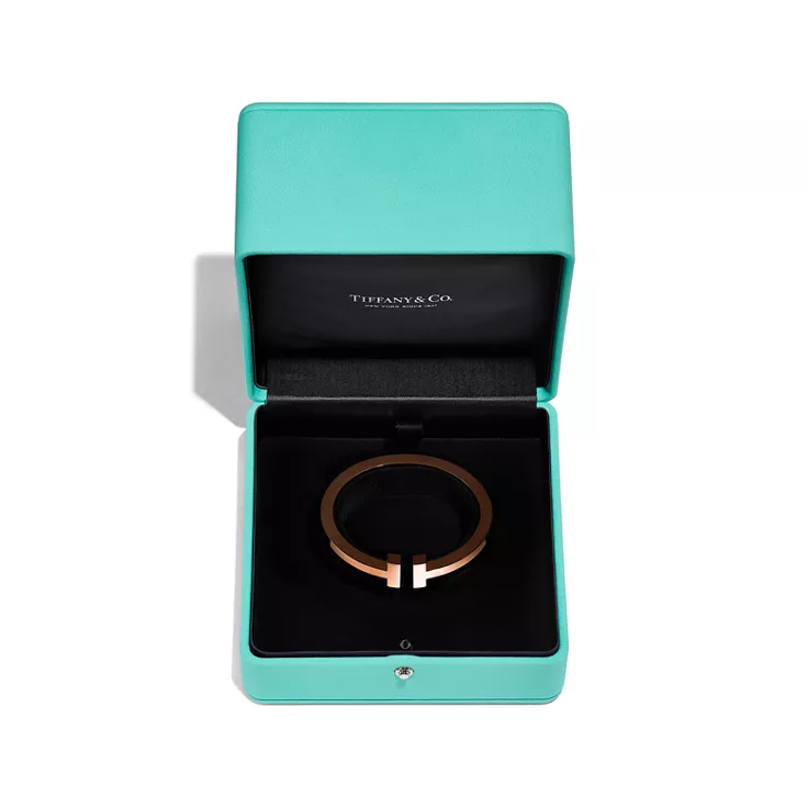 Tiffany T:Square Bracelet in Rose Gold, 5